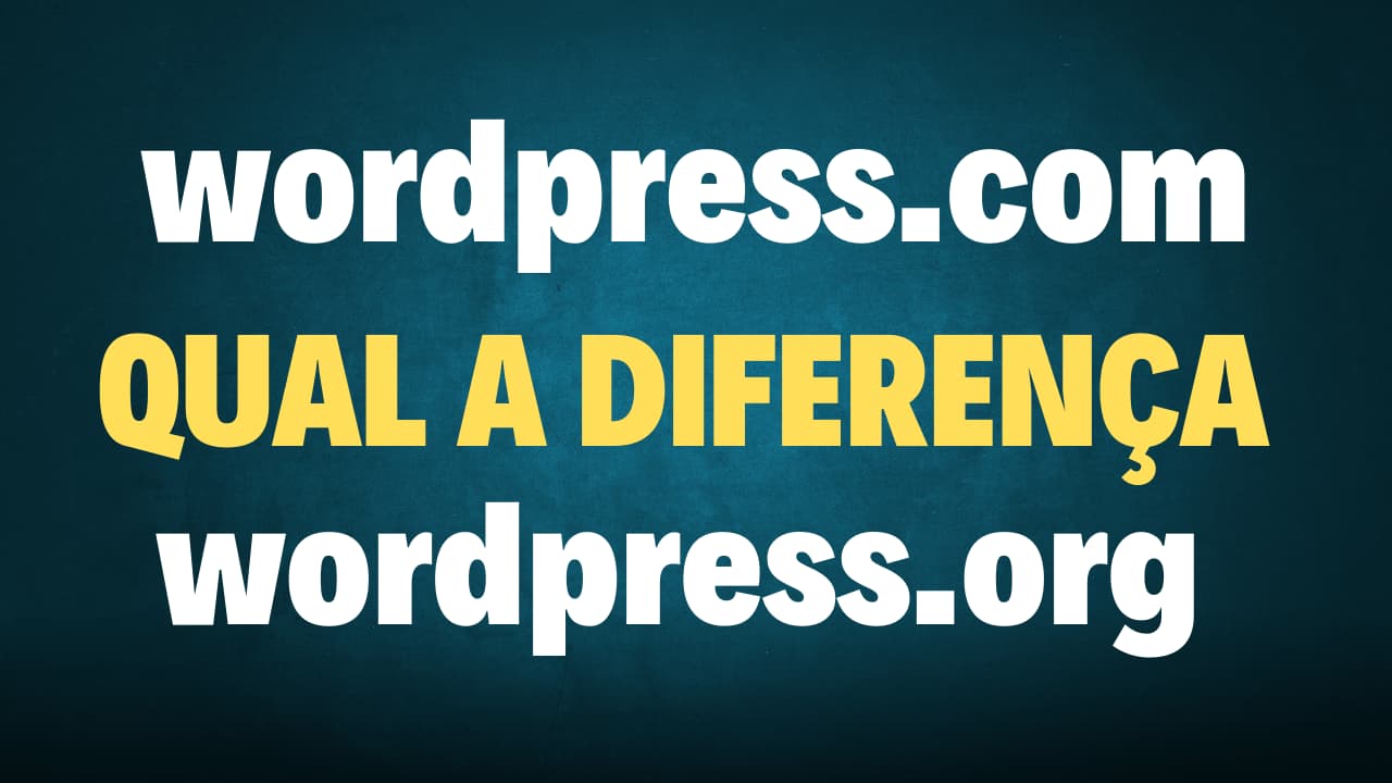 Qual a diferença entre wordpress.com e wordpress.org
